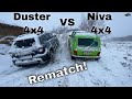 Duster 4x4 vs Lada Niva 4x4 Snow Offroad