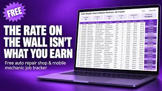 Auto Repair Shop & Mobile Mechanic Job Tracker — Full Walkthrough Tutorial (Excel & Google Sheets)