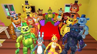 ALL HYPER DESTROY MY NEW GLAMROCK ANIMATRONICS Five Funky Night's at Freddy's 2 FNAF Hungry Gamers