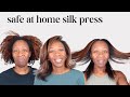 My at home silk press routine kinky coily hair maintenance heyknottygirl hair