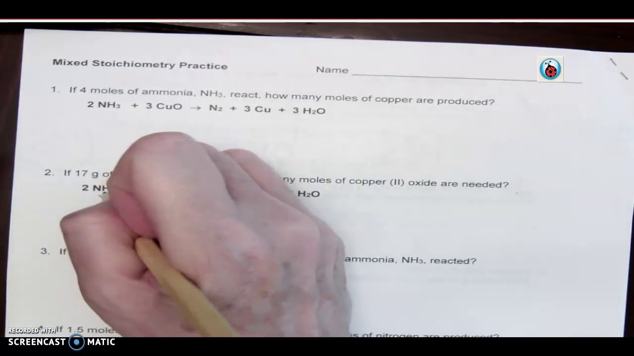 Mixed Stoichiometry Practice YouTube