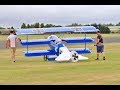 "SHORTEST TAKE OFF EVER" WITH MASSIVE 65% SCALE RC FOKKER DR1 TRIPLANE - LMA RAF COSFORD - 2017