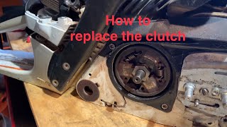 How to replace a clutch assembly on a STIHL 261 chainsaw