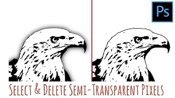Photoshop - Remove partially transparent pixels