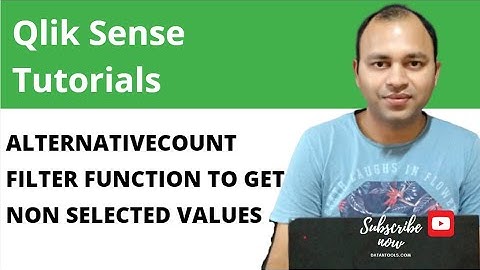 Qlik Sense -  How to Get alternative count or non selected values count in filter