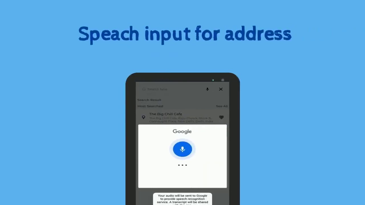 Voice command for address addition