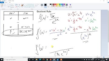 Quotient Rule Example 1