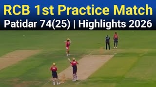 Rcb Practice Match 2026 Highlights Patidar 7425, Jitesh 8137 Royal Challengers Bangaluru
