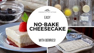 Recipe below!!! making a homemade dessert for your friends and family
need not be difficult task. just make cook’s easy no-bake
cheesecake! we’ll start by ...