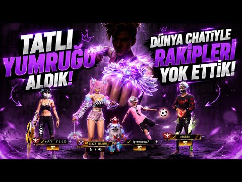 TATLI YUMRUĞA ELMAS BASTIK! DÜNYA CHATİ TAKİPÇİLERİMLE ARAPLARI YOK ETTİK! | Free Fire 