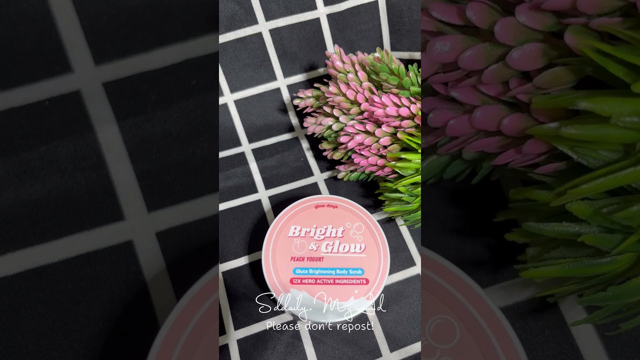 Glow Days Bright & Glow Peach Yogurt Body Scrub 