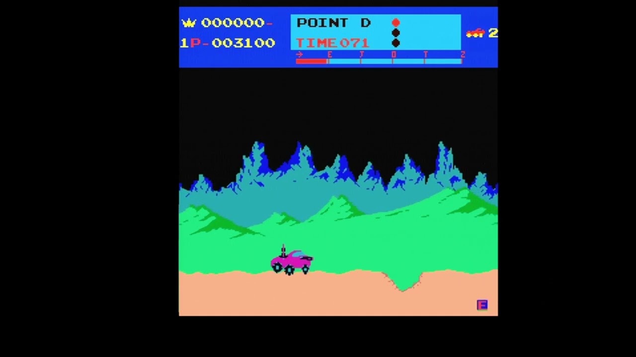 Moon Patrol AGA beta on A1200 with pistorm32 2.2Ghz