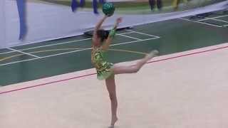 20140420全中運韻律體操國女組成隊競賽詹善渼_球