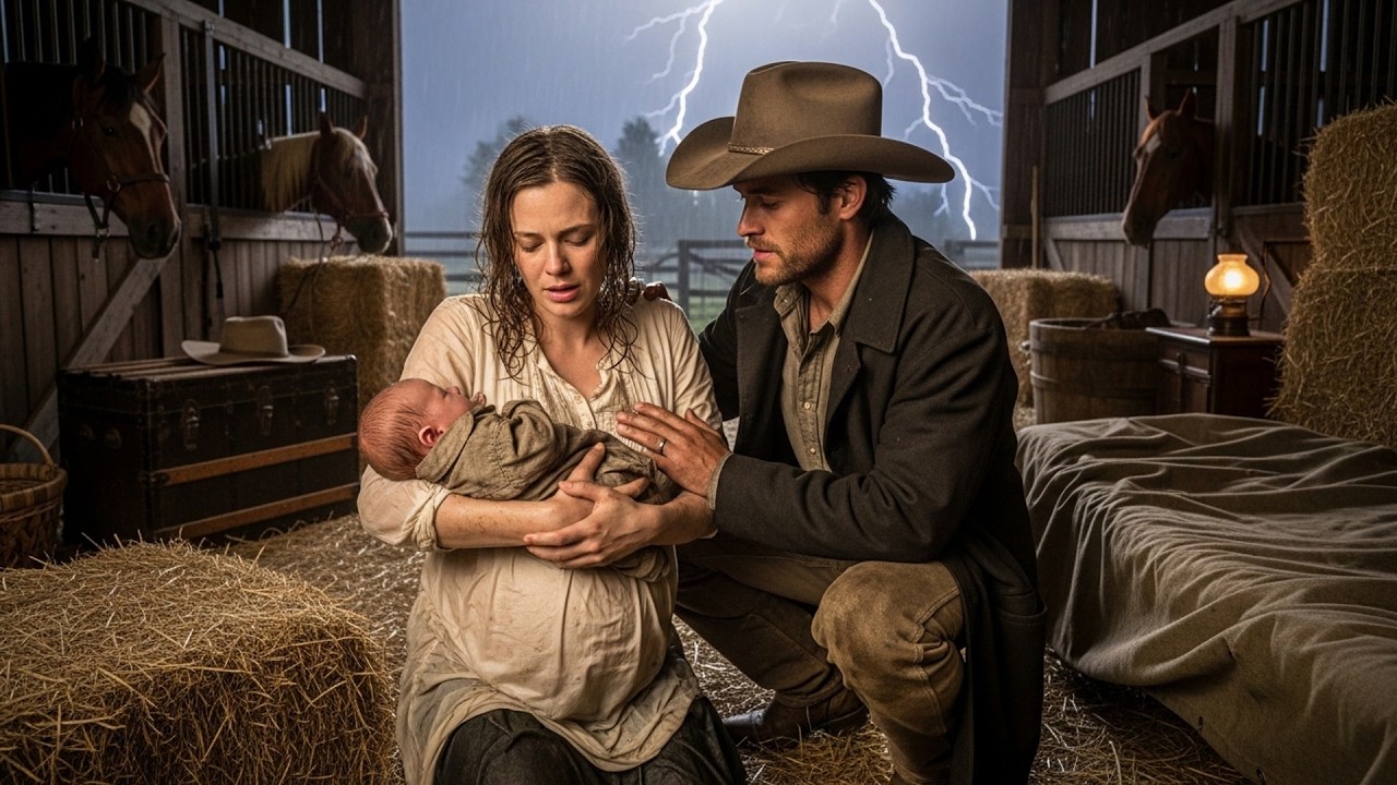 She Gave Birth In His Barn While The Storm Raged, The Cowboy Stayed Beside Her The Whole Time