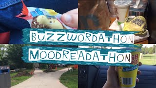 Buzzwordathon and Moodreadathon Vlog| Reading Vlog