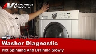 Frigidaire Washer Repair - Not Spinning And Draining Slowly - Control Board