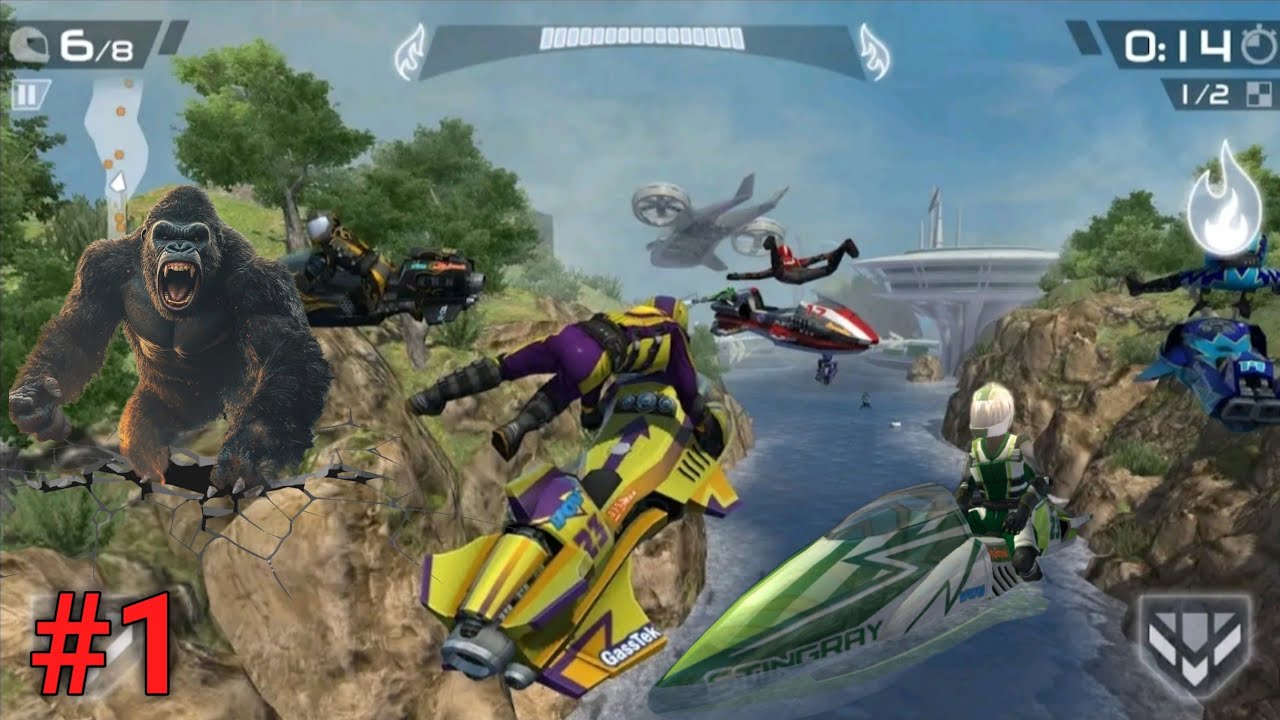 BIKE BOAT RACING CHALLENGE IN RIPTIDE GP2 #gaming #shorts #boat #shorts ...