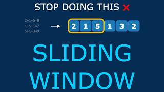 Stop Using Brute Force ❌ Sliding Window Made Simple