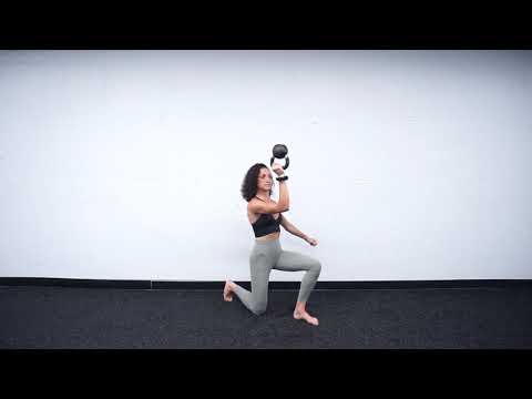Half Kneeling Bottoms Up KB Hold