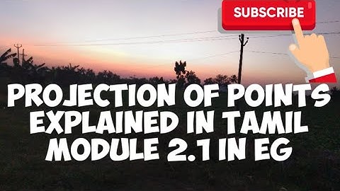 Projection of points explained in Tamil