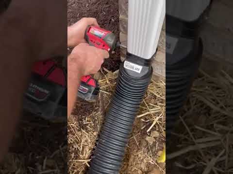 How to Bury Downspouts