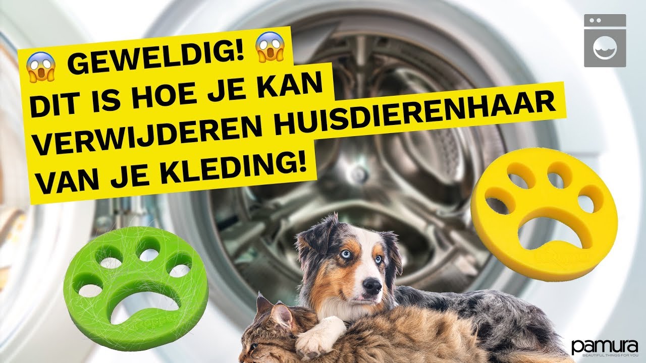 Pluispootje – Verwijder haren van huisdieren bij wassen en drogen - YouTube