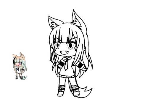 Рисунки карандашом гача лайф для срисовки легкие