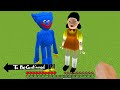 HUGGY WUGGY and SQUID GAME in MINECRAFT - minions family Animations Gameplay Poppy Playtime