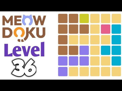 Meowdoku Level 36 preview