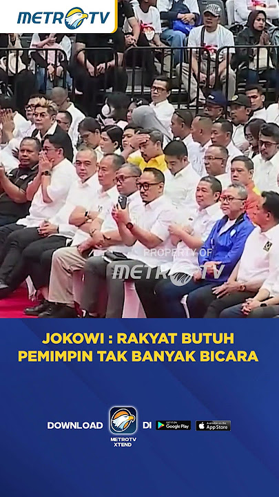 Jokowi : Rakyat Butuh Pemimpin Tak Banyak Bicara #shorts
