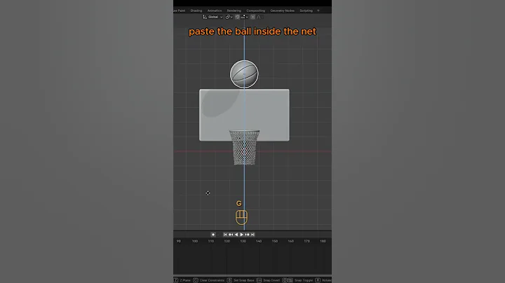 Animate a Basketball Net in Blender in 1 Minute!