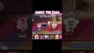 Guess The rule CHALLENGE level:EASY✨do you want next part?🫣#cookierunkingdom #guesstherule#shorts