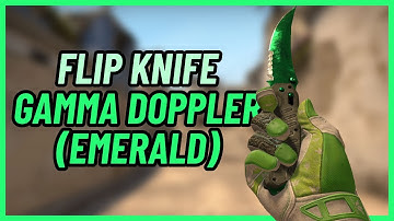 ★ Flip Knife Gamma Doppler (Emerald) | CSGO Knife Showcase
