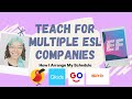 How I Manage My Schedule | Teaching At Multiple ESL Companies
