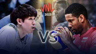 Wilfredo Leon vs Yuki Ishikawa | Poland vs Japan | Men's VNL 2023