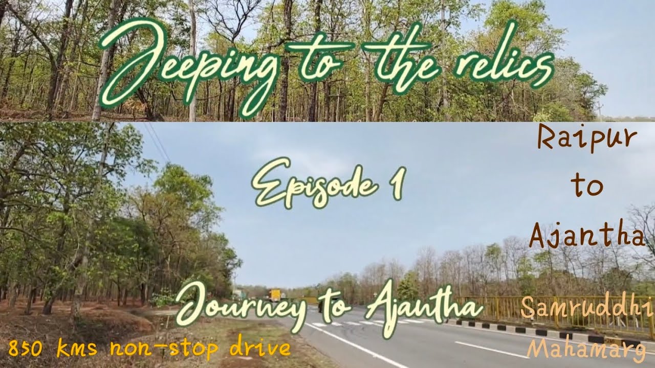 Raipur to Ajantha caves | via Samruddhi Mahamarg | Jeep Meridian ...