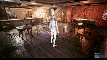 Unreal Engine 5.1 Cyberpunk Saloon Environment