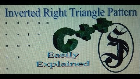 Inverted (or Reverse) Right Triangle Pattern in C++// SJ Tutorials