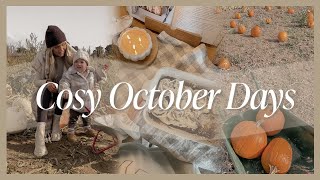 A COSY OCTOBER VLOG | baking cinnamon buns, pumpkin picking & christmas B&M haul