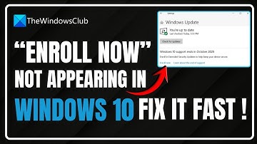 Fix missing Enroll Now option in Windows 10