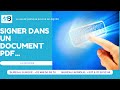 Signer dans un document pdf