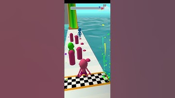 Fun Race 3D - Mobile Gameplay Walkthrough ios, Android All Levels  #Shorts