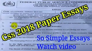 CSS Essay paper 2018 | Css Essays | Css old papers screenshot 3