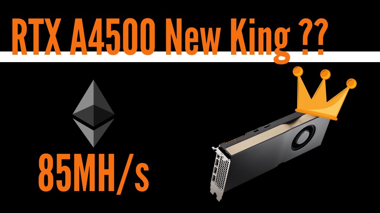 RTX A4500 85MH/s Mining ETH │Is A4500 the New Mining KING ??? │RTX A4500 Mining Hashrate │ A4500 ETH