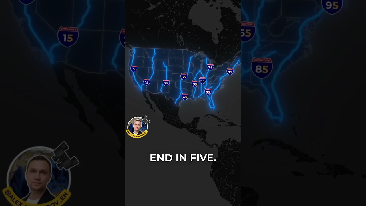 😮Road numbering in the USA