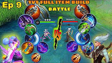 wanwan vs natan 1v1 full item build battle Ep.9 |Mobile legends | Differ