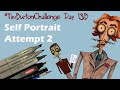 Draw Self Portrait in a #Burtonesque Style 2.0 | #TimBurtonChallenge 💀🦇