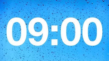 timer - 9 minute countdown with rain sound