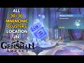 ALL 30/30 Mnemonic Cluster Locations – Full Guide [Genshin Impact]