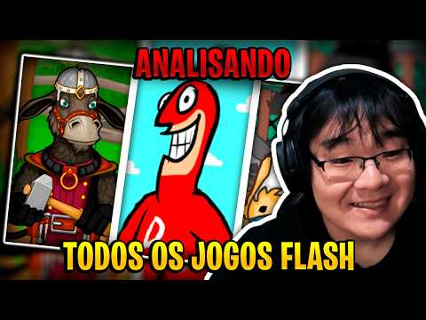 ANALISANDO TODOS os JOGOS ANTIGOS de FLASH (nostalgia) (JackzinTG) | Tiba REACT
